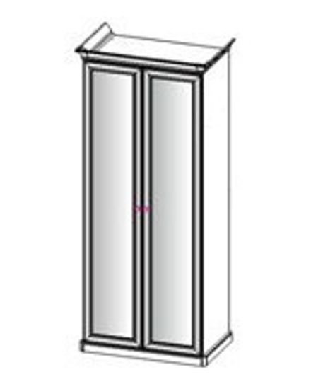 Шкаф  АФИНА 2-х ств. орех с зеркалом