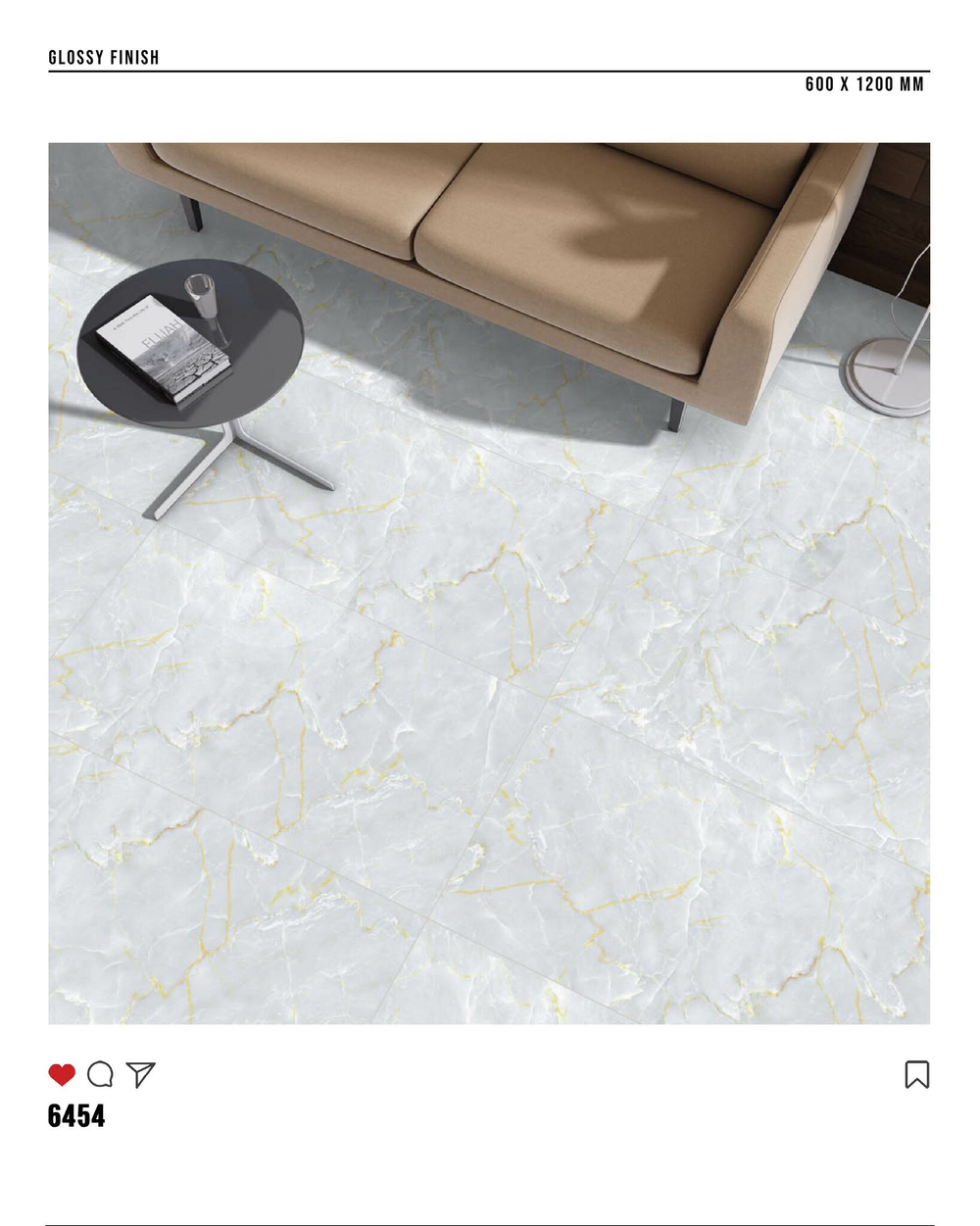 Керамогранит glossy №5, 60х120, 6454