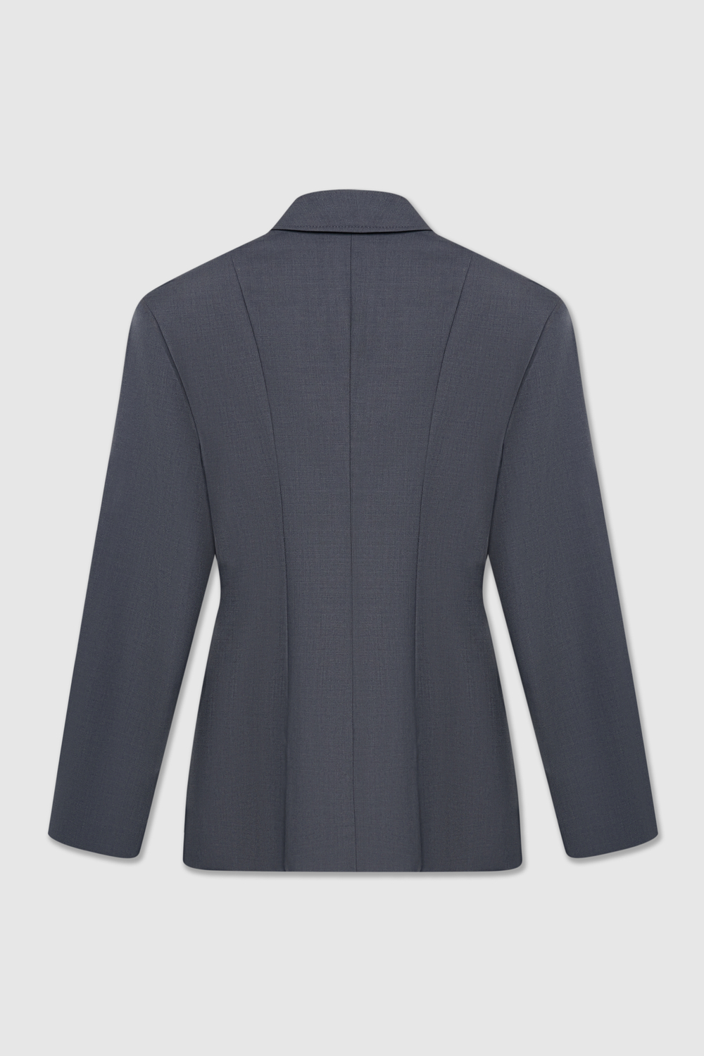 Рубашка приталенного силуэта из костюмной шерсти