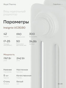 Дизайн-радиатор Royal Thermo Insignia