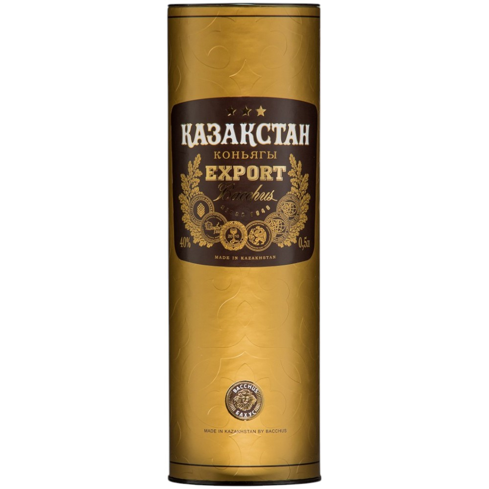 Коньяк Казахстан 3 YO Export 0,5 л. В тубе