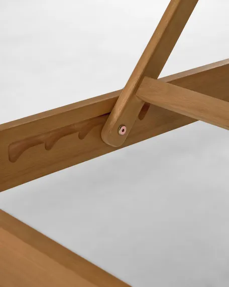 Шезлонг Caterin зеленый, массив эвкалипта