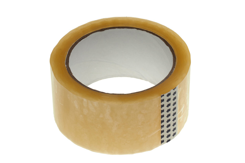 Клейкая лента упаковочная 48ммх66м 45мкм прозрачная ТР