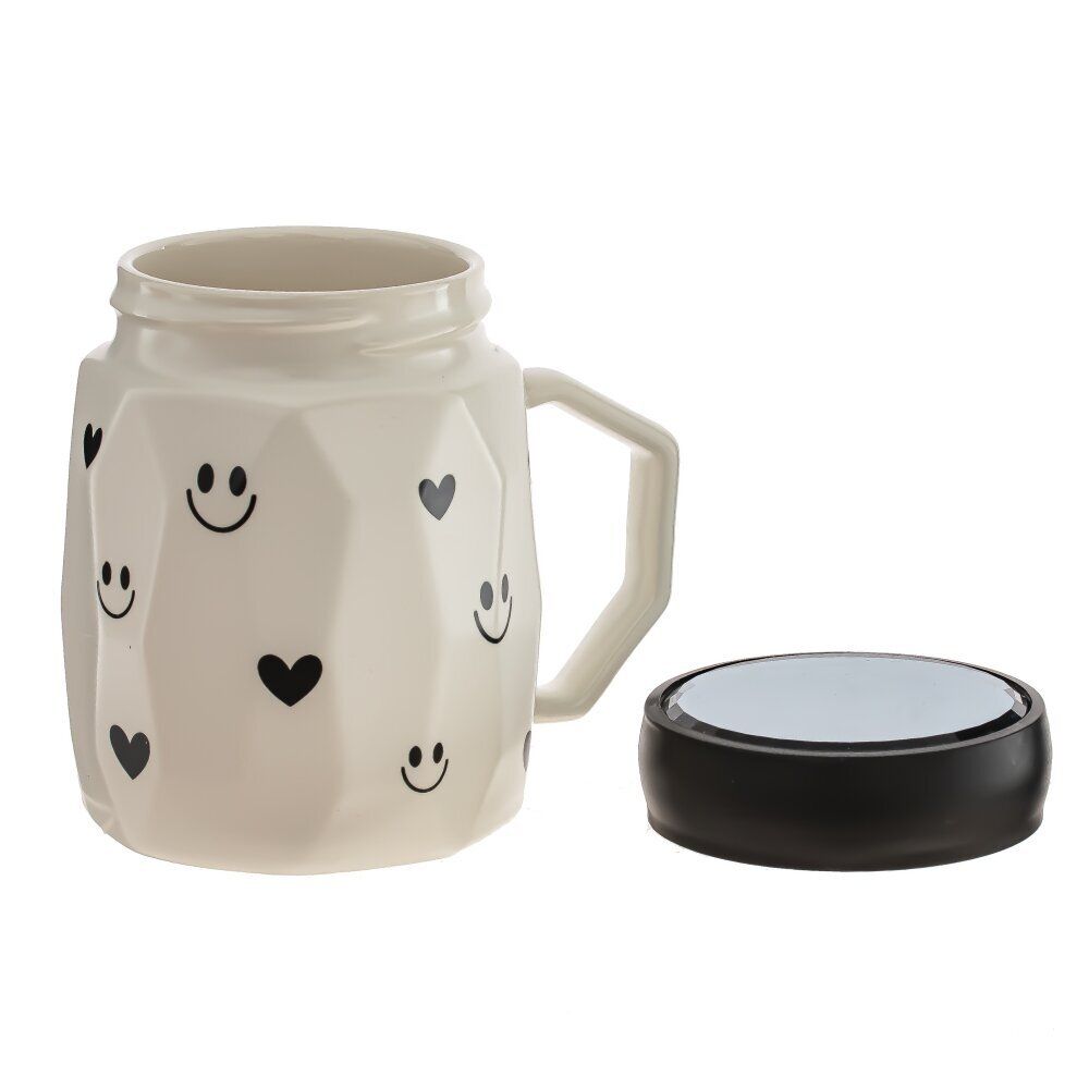 GAEM Кружка с крышкой, 450 мл, L7 W7 H11,2 см