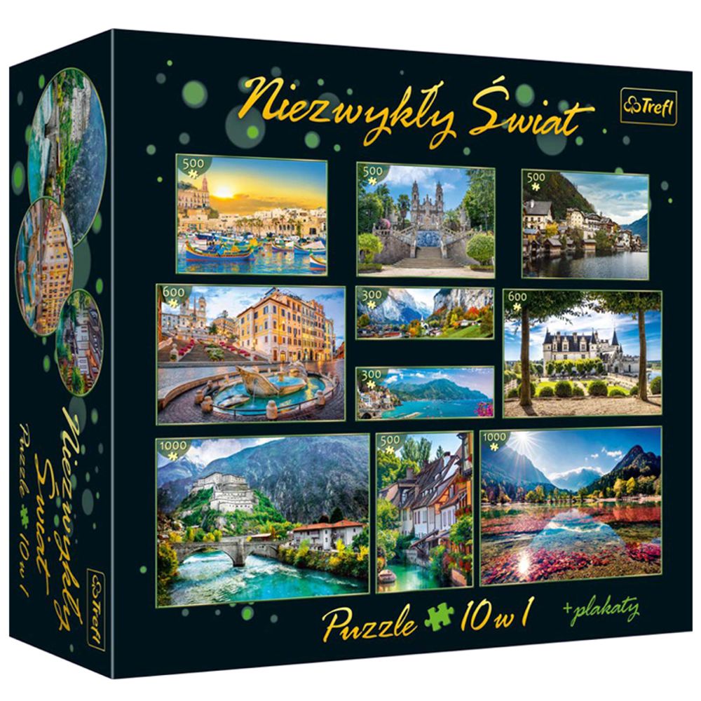 Набор пазлов Trefl 10в1, подарочная серия