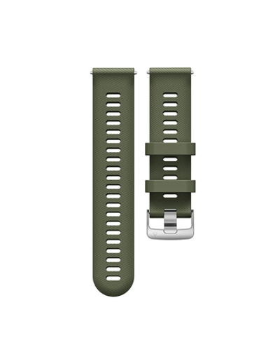 Ремешок Quick Release 22 мм силиконовый для Garmin Forerunner 255 / 265 / 745, Venu 2, Vivoactive 4 быстросъемный (зеленый хаки)