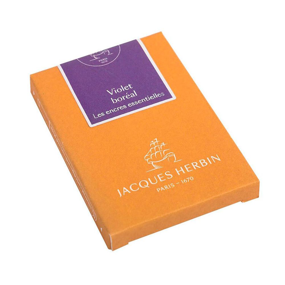 Картриджи для ручки Herbin Prestige Violet boréal фиолетовые 7 шт (11073JT)