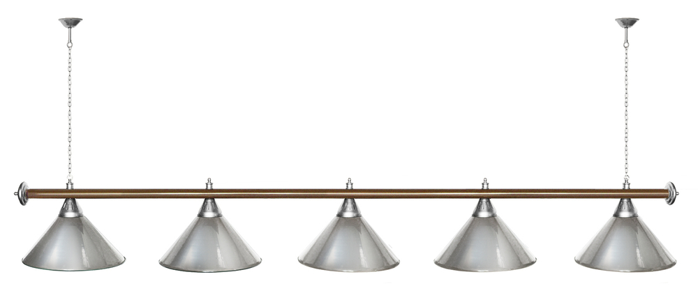 Лампа STARTBILLIARDS 5 пл. (плафоны золотые,штанга золотая,фурнитура золото)