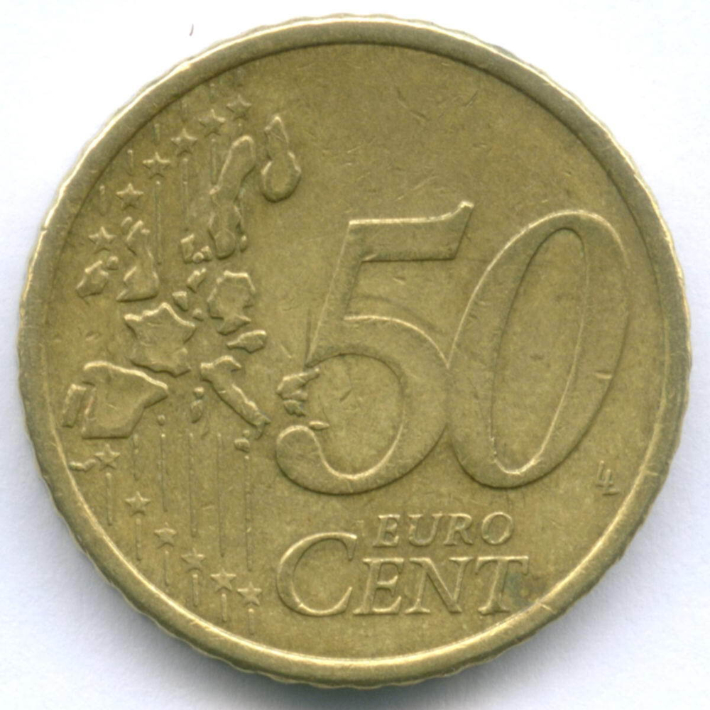 50 евроцентов 2006 год. Финляндия. Регулярный выпуск. Тип 1. Нордик VF-XF