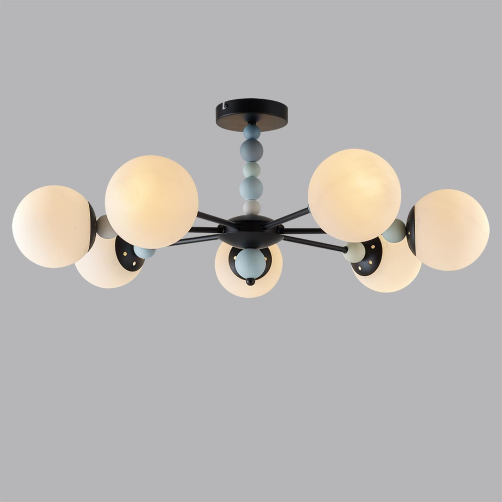 6526/7C MODERNI LN23 292 чёрный Люстра потолочная E14 7*40W 220V SUNDAY