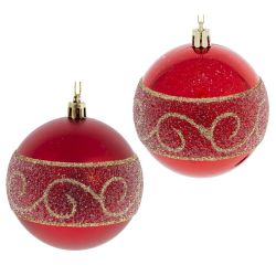 GAEM Набор из 12шт Украшение новогоднее "Шар", D 8 см, L35 W27 H8,5 см
