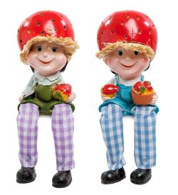 GAEM Art MN-137-A Фигурка. «Домовенок с урожаем клубники»