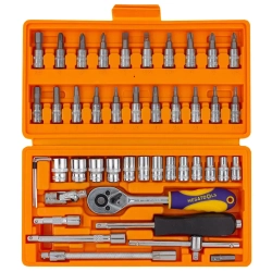 Набор инструментов 46пр, 1/4''( 6гр.) MEGATOOLS MT-2462-5ZX