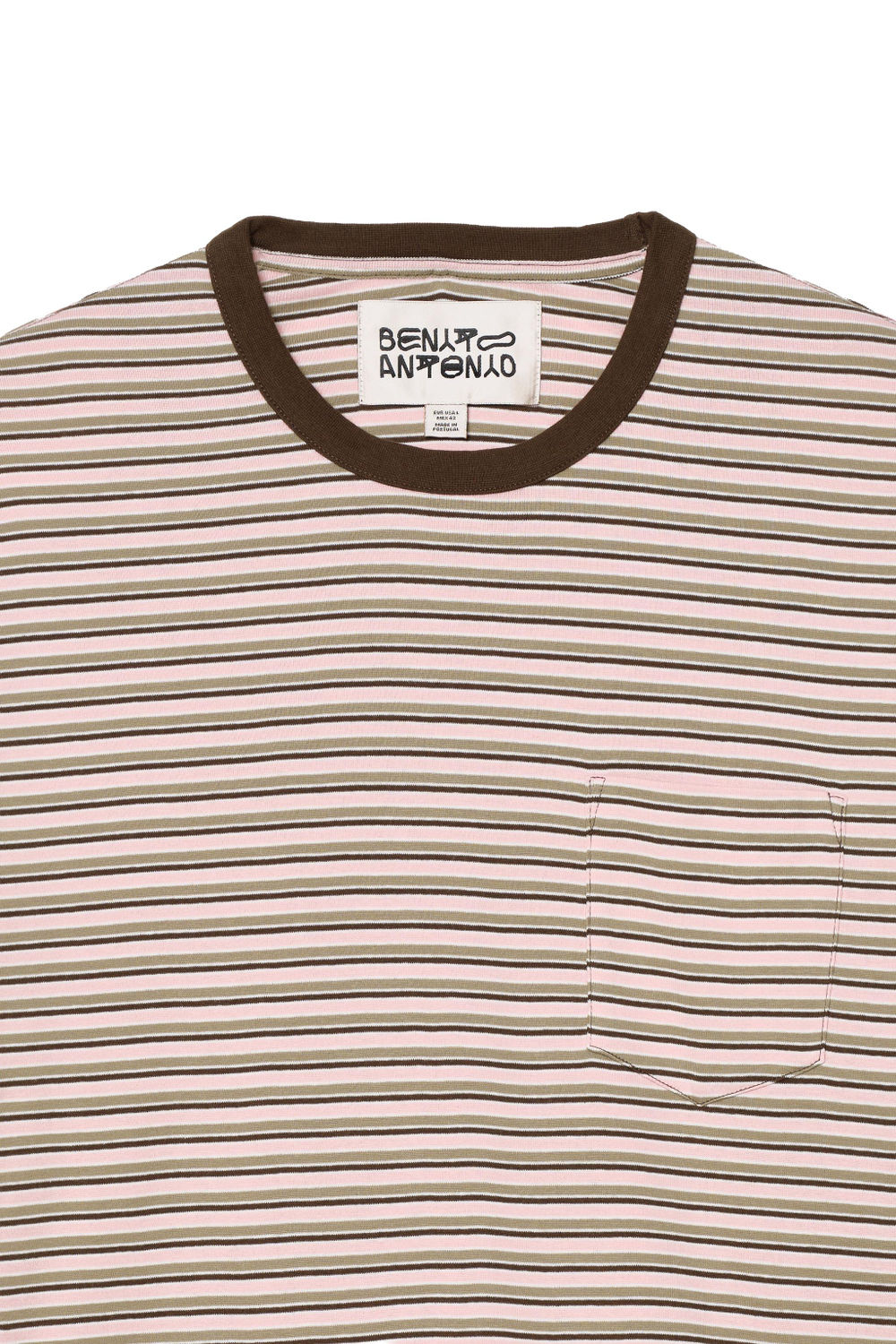 ZARA X BENITO ANTONIO ФУТБОЛКА В ПОЛОСКУ, РОЗОВЫЙ
