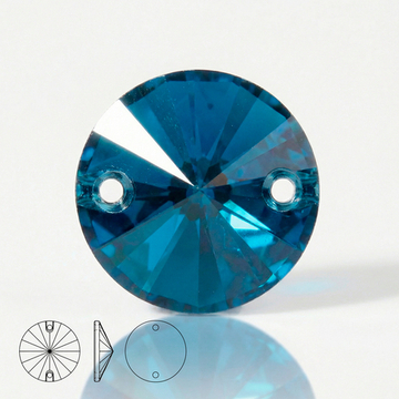 Пришивные стеклянные стразы (Blue Lake) Rivoli