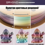 Пластик Eryone Silk Rainbow PLA 1.75mm 1kg Lagoon