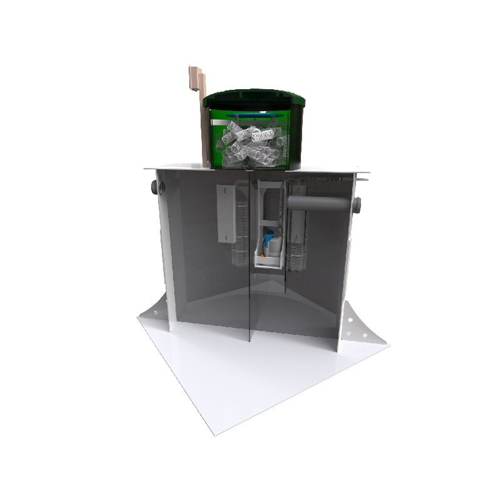 Станция биологической очистки Коло Веси Kolo Vesi 10 прин/ 2000 л. в сутки / до 11 чел. / принудительный сброс (1750x1750x2081см;192кг;) - арт.560166