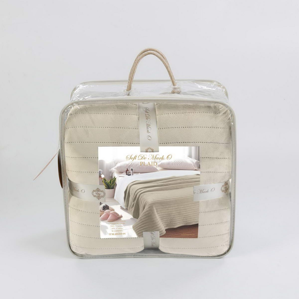 Плед 160х220 Sofi De MarkO Либерти бежевый