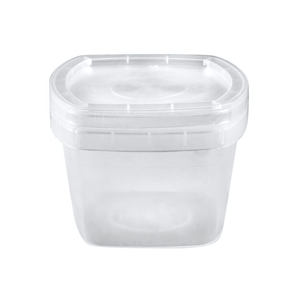 Банка 280 гр с герметичной крышкой (евро) прямоугольная