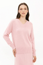23432 Пуловер женский (розовый)