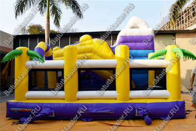 Коммерческий батут "Белый клык" с не механизированной головой, размер 6*6*4 м