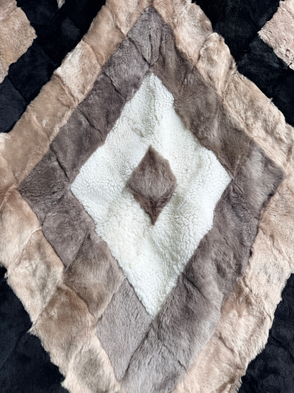 Покрывало меховое ковер из шкуры овчины