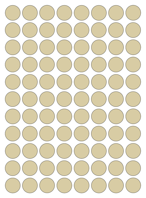 Виниловые наклейки для упаковки и маркировки Policomprint M29, 15 мм. 88 шт.