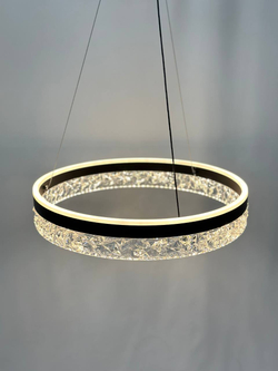 Люстра подвесная светодиодная Lanbos, 62 Вт LED, до 20 кв м, черная