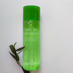 Средство для снятия макияжа ASPASIA Green Tea Lip & Eye Remover двухфазный для глаз и губ 100 мл.