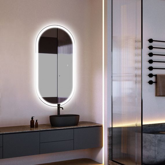 Зеркало ABBER Kontur AG6303SL-1.2 с подсветкой, сенсорный выключатель, диммер