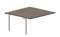 Составной стол на 2 рабочих места 158х156,6х75см (без отверстий) - приставной элемент