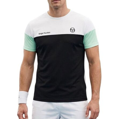 Теннисная футболка Sergio Tacchini Prave - white/beige
