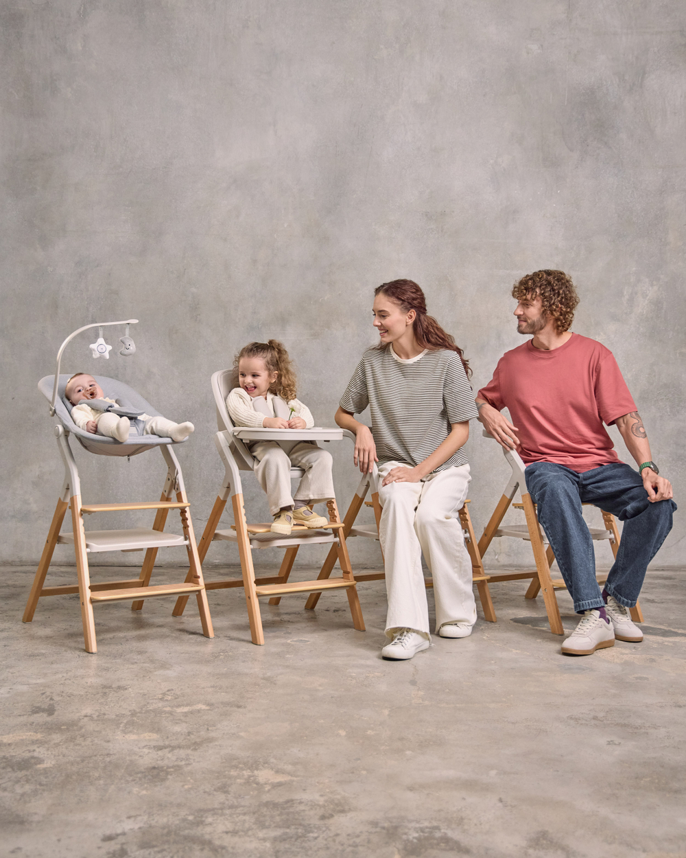 Carrello Стульчик для кормления Ergo Linen Beige