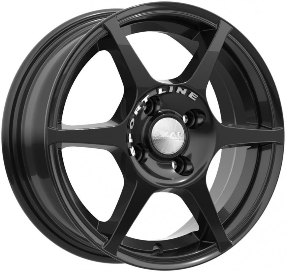 Скад Ягуар 5.5x14 4x98 ET 38 Dia 58.6 (черный)