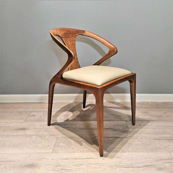 Стул 4137, орех, кремовая экокожа