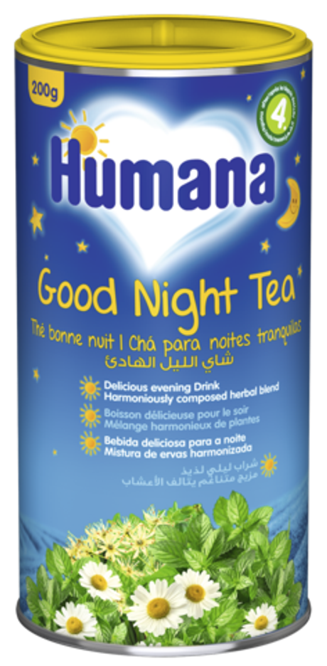 Чай Спокойной ночи Humana для питания детей с 4 месяцев 200 г
