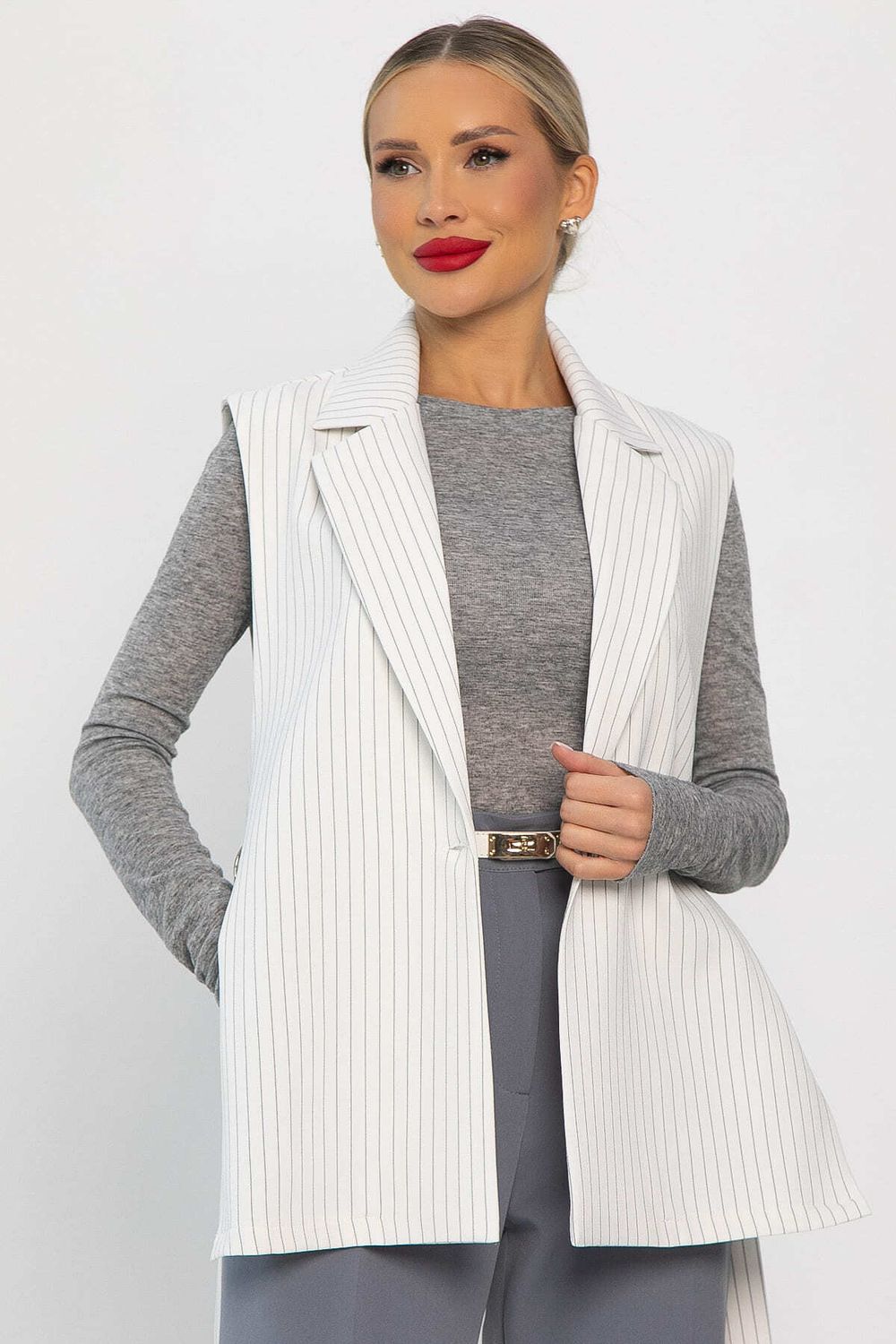 Жилет Рабочий день (белый) Б14212-4М LT Collection