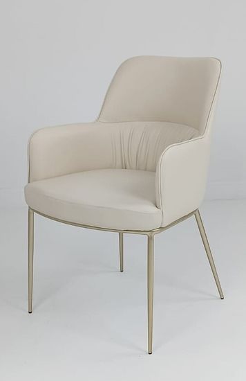 Стул BRUNO Milk Ti-02, PU / шампань