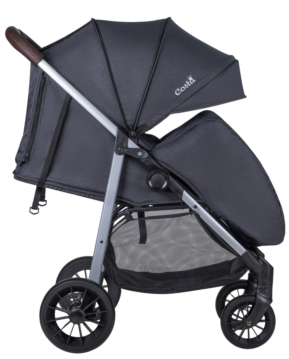 Коляска детская прогулочная COSTA Jenny + Стальной серый Артикул: JE-013