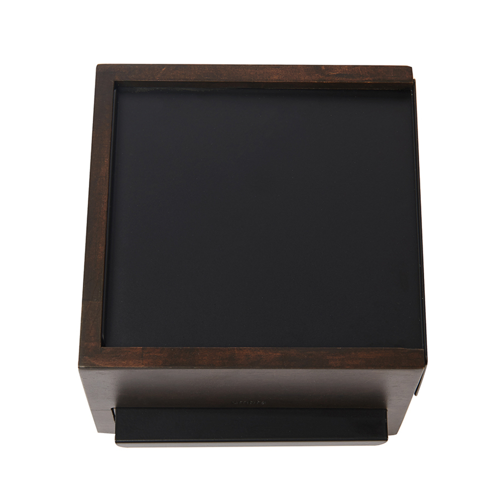 Шкатулка stowit mini, черная/орех