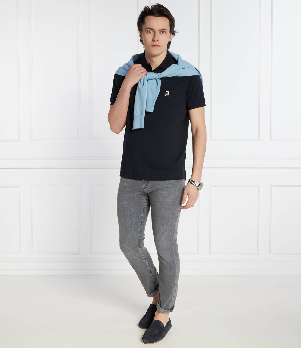 Поло Tommy Hilfiger - темно-синий(MW0MW34783)