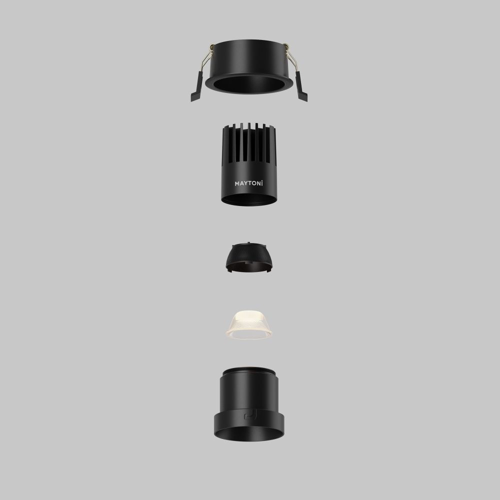 Светильник встраиваемый светодиодный Maytoni Dip DL116-10W-2.7K-B