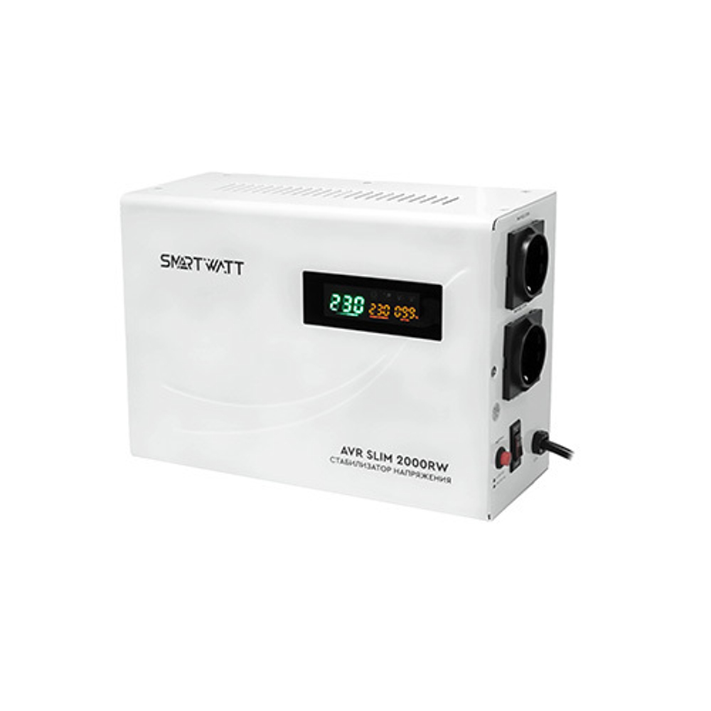 Настенный стабилизатор напряжения SMARTWATT AVR SLIM 2000RW 2000VA, 2 кВт