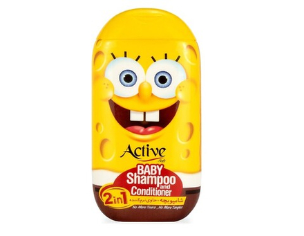 ACTIVE ИРАН / Детский шампунь и кондиционер 2в1 "Sponge Bob", 280 мл х12