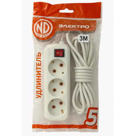 Сетевой удлинитель Электро 3 м