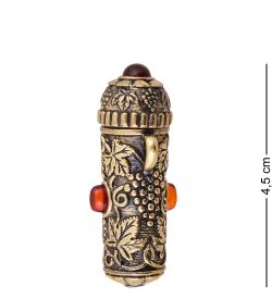 AM-3771 Игольница «Виноград» (латунь, янтарь)