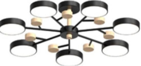 Потолочный cветильник LED4U L3205-800 BK