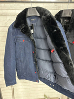 Джинсовый пуховик Kiton