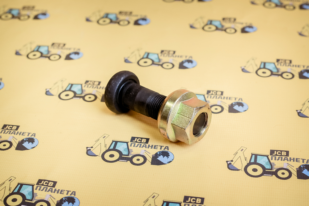 Комплект шпилька+гайка колеса JCB 3cx/4cx/540-140 аналог