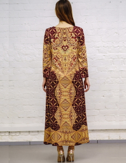 Платье "Золотное 2", по мотивам русского золотного шитья в церковных одеяниях